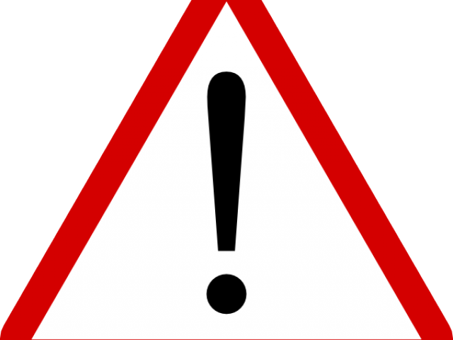 Warning Clipart (640x480), Png Download