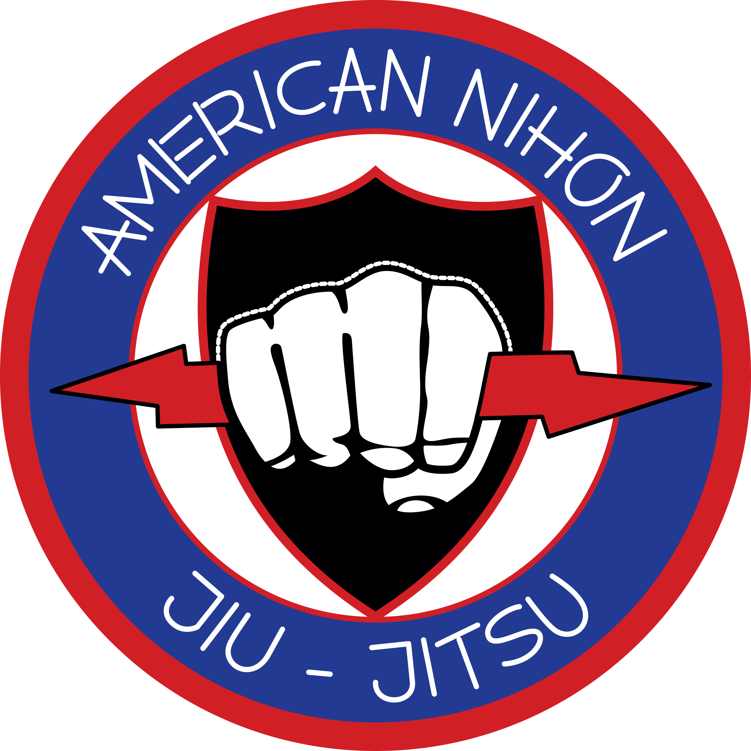 American Nihon Jiu-jitsu Clipart (2400x2400), Png Download