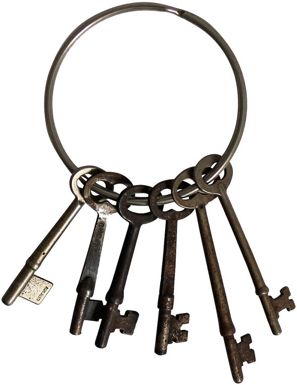 Skeleton Key Png - Transparent Background Old Keys Png Clipart (669x800), Png Download