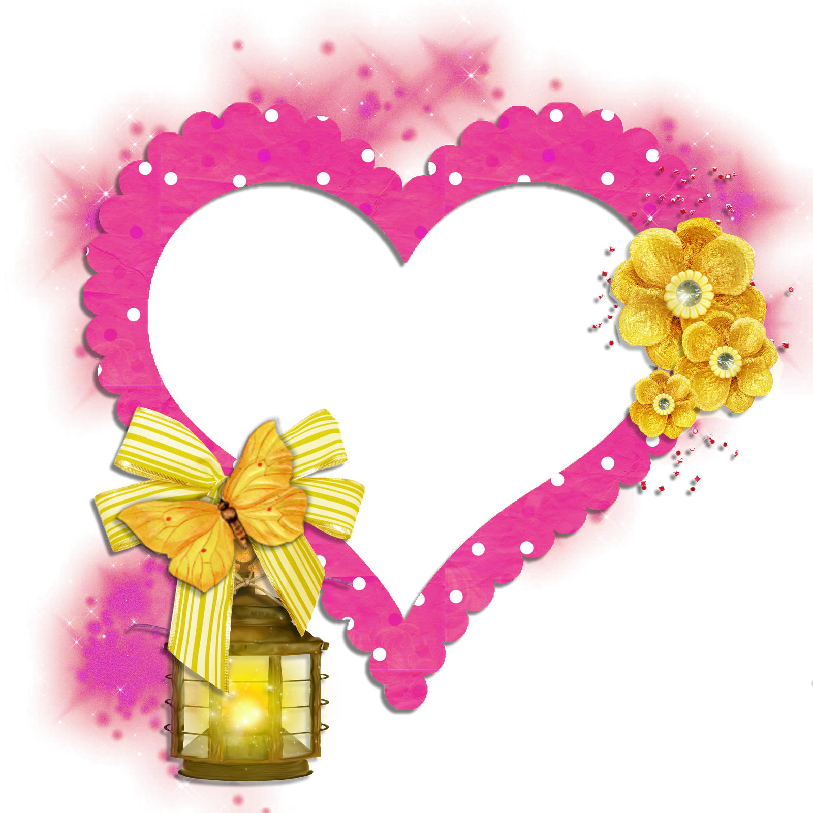 Heart Shaped Clipart Transparent - Heart Butterfly Background Png (1600x1600), Png Download