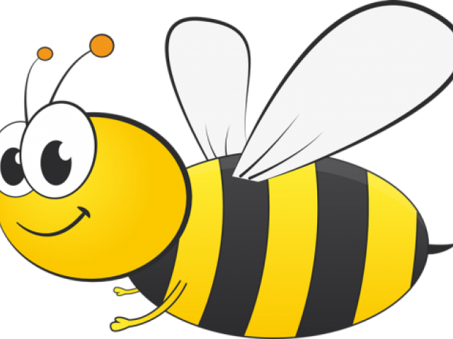 Transparent Snowcone Clipart - Honey Bee Cartoon Drawing - Png Download (640x480), Png Download