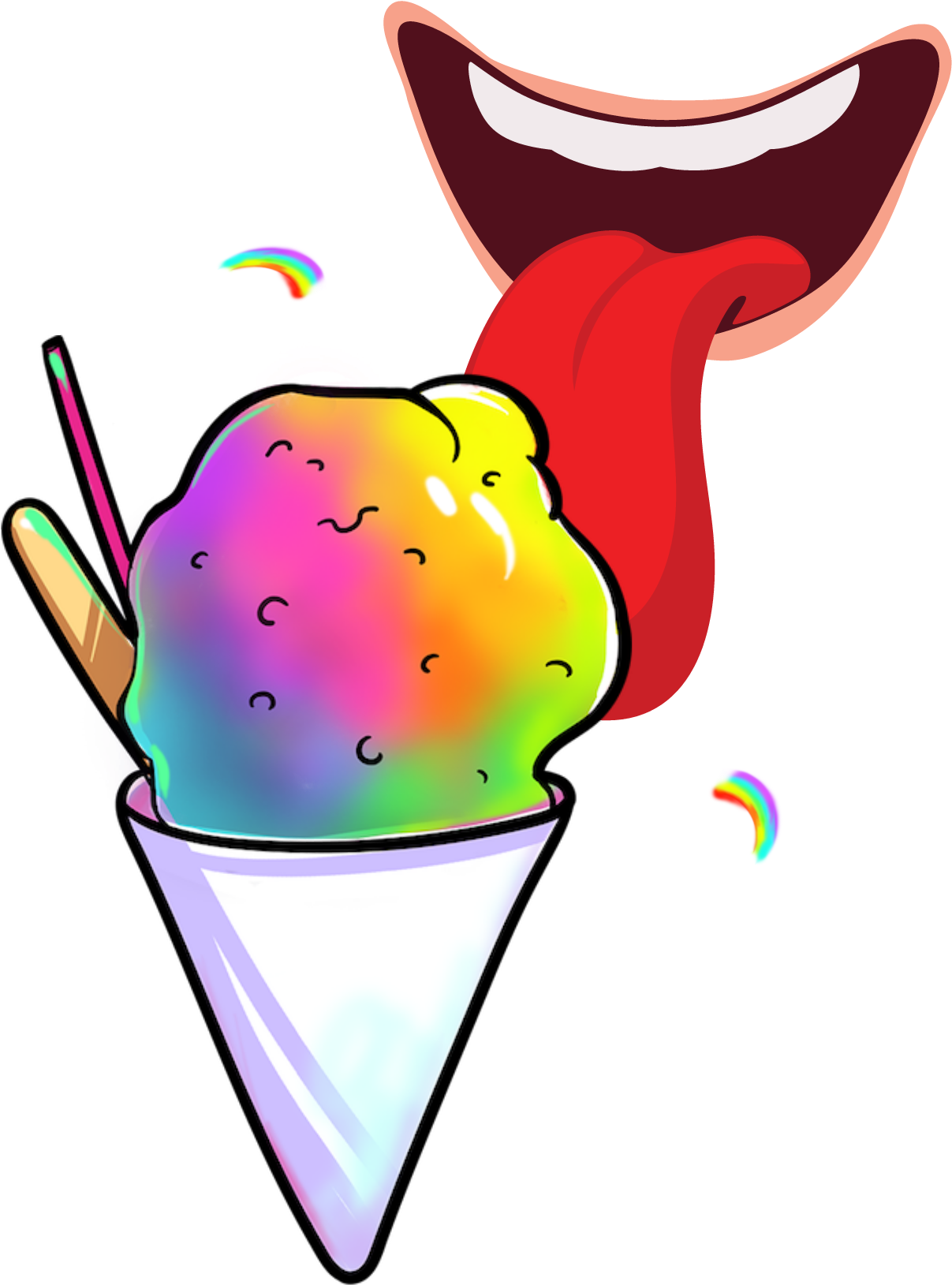 #summer #snowcone #lick #icecream - Lick Clipart - Png Download (2289x2289), Png Download