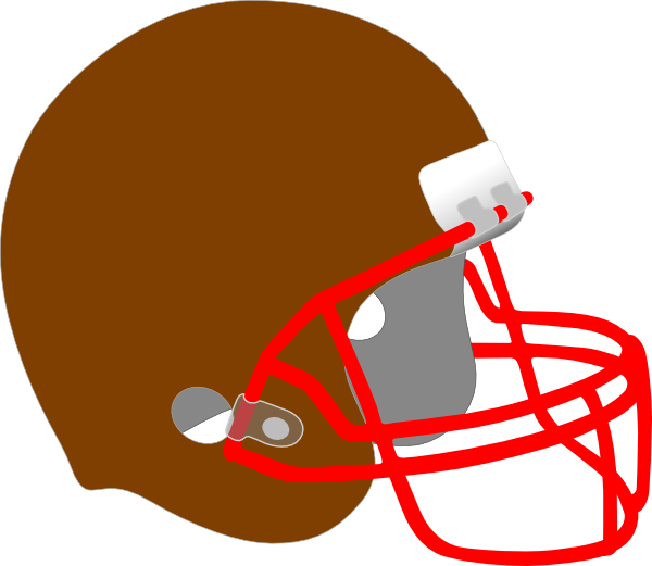 Football Helmet123 Clip Art At Clker - Football Helmet Illustration Blue - Png Download (600x521), Png Download