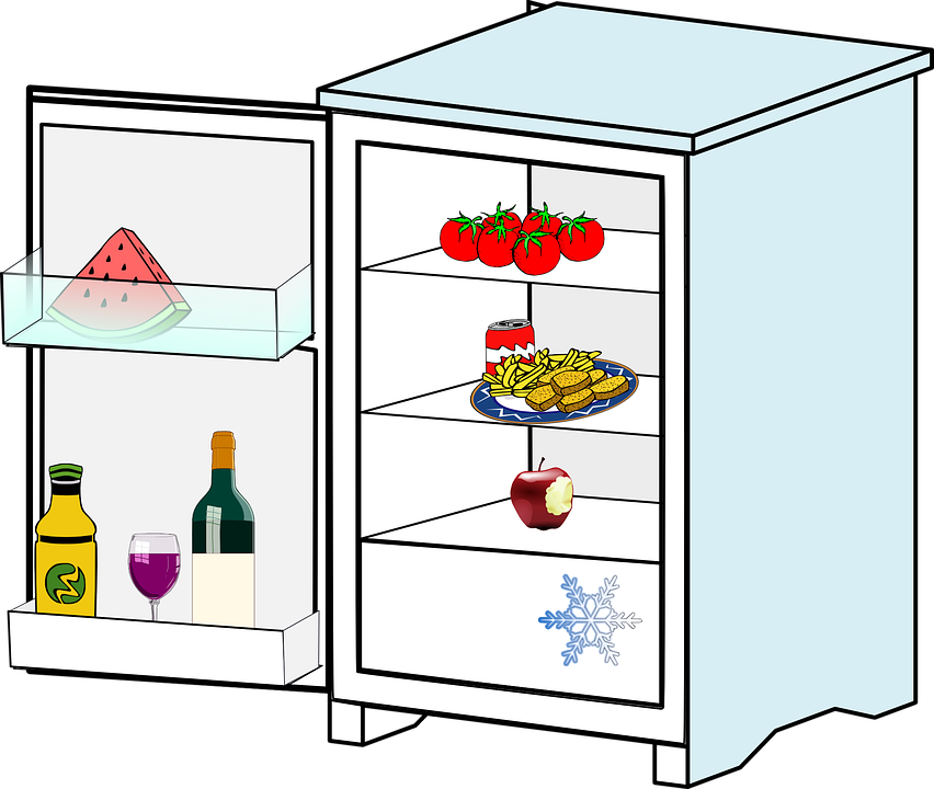 Fridge Clipart - Png Download (852x720), Png Download