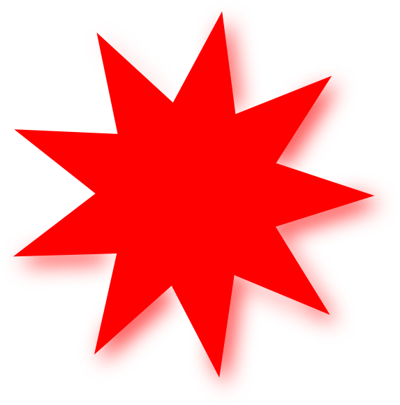 Red Star Clipart - Transparent Star Png Red (588x595), Png Download