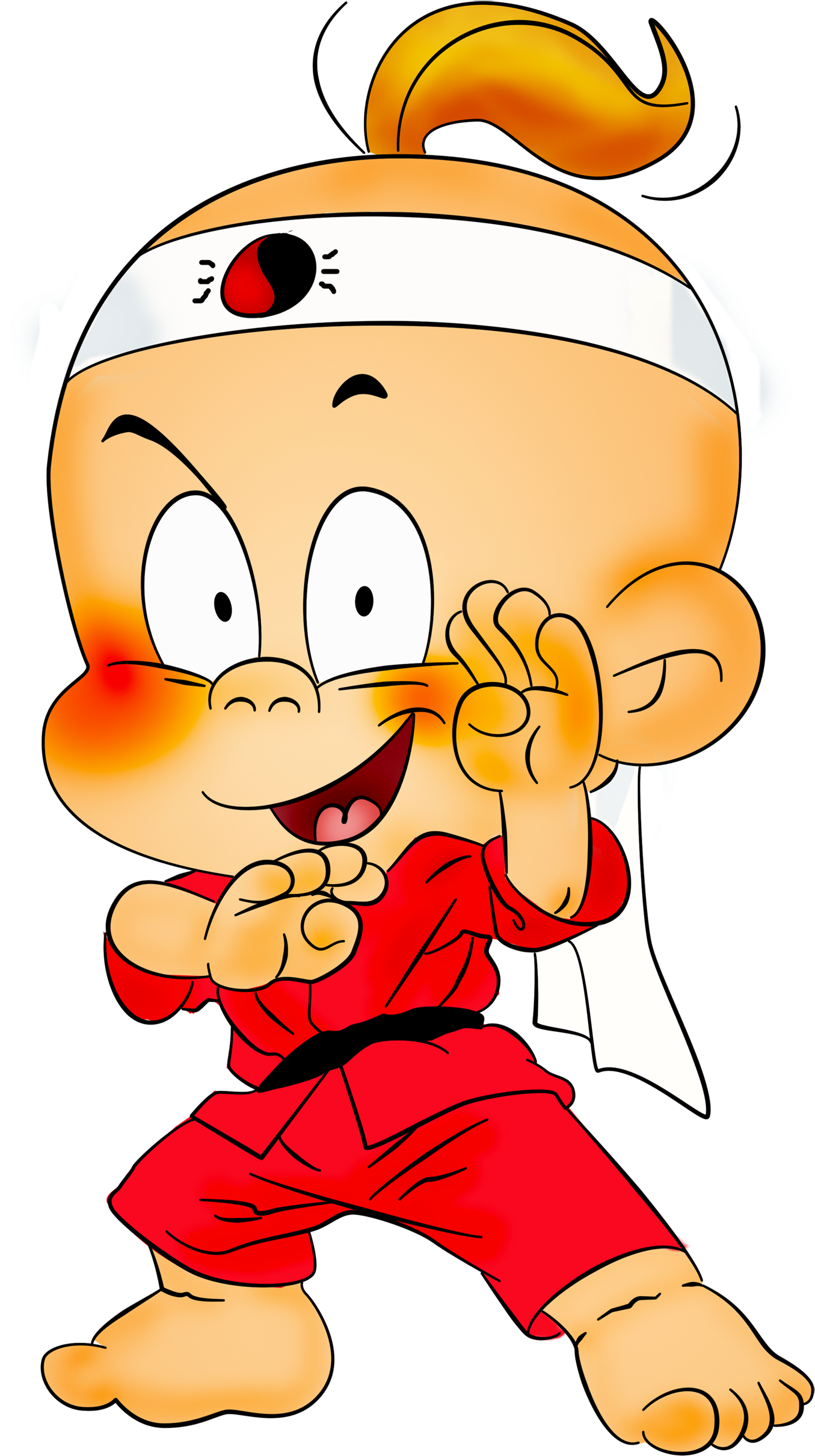 Martial Arts Clipart Borders - Karate Baby Clipart - Png Download (1400x2465), Png Download
