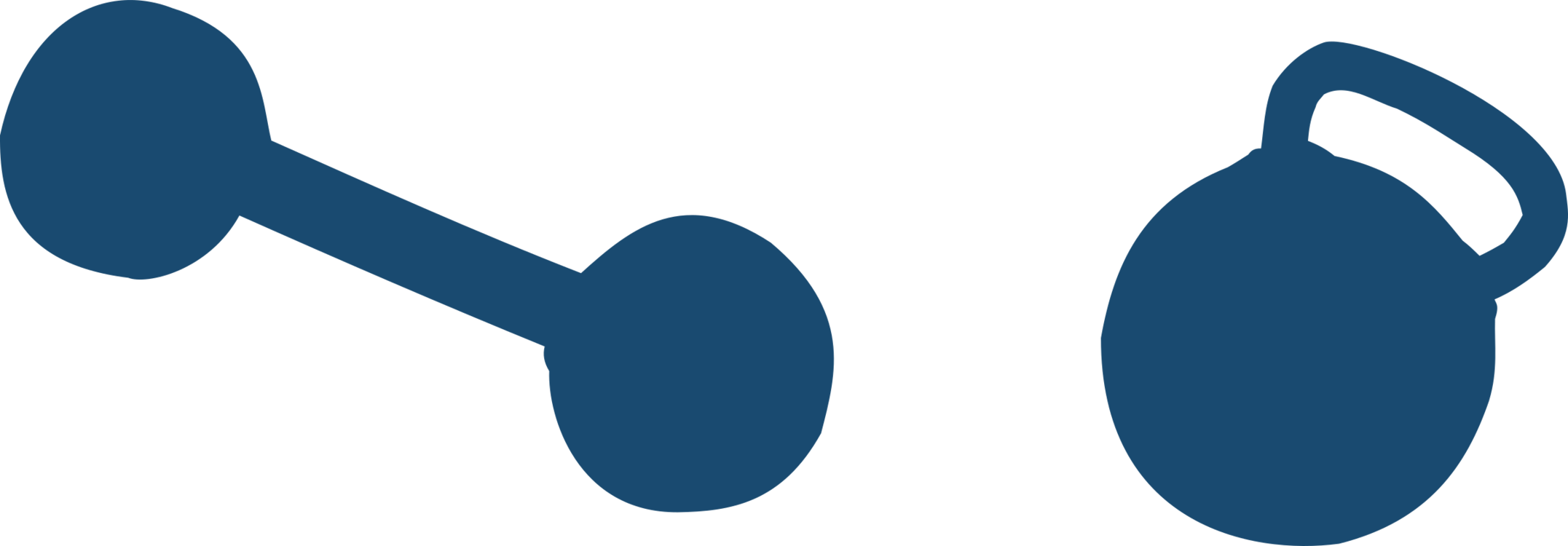 Logo,line,black And White - Weight Dumbbell Clipart - Png Download (2153x750), Png Download