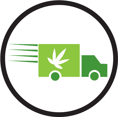 Herban Planet Cannabis Business - Weed Delivery Circle Logo Clipart (640x480), Png Download