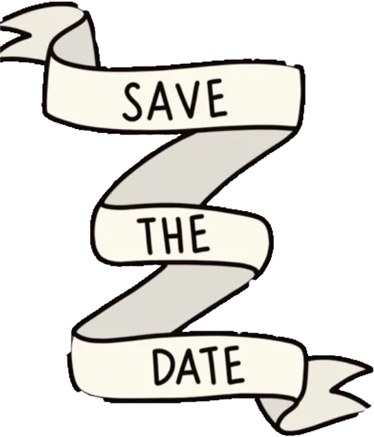 Sace The Date - Transparent Save The Date Gif Clipart (545x637), Png Download