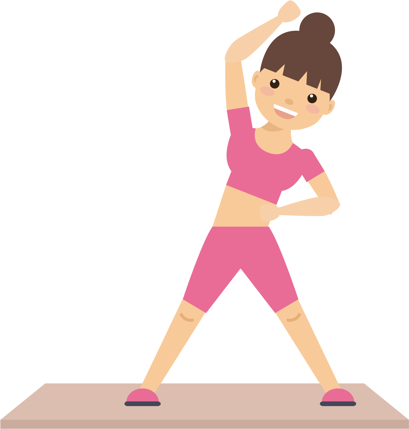 Free Physical Fitness Clipart Svg Free Library Female Exercise Clip