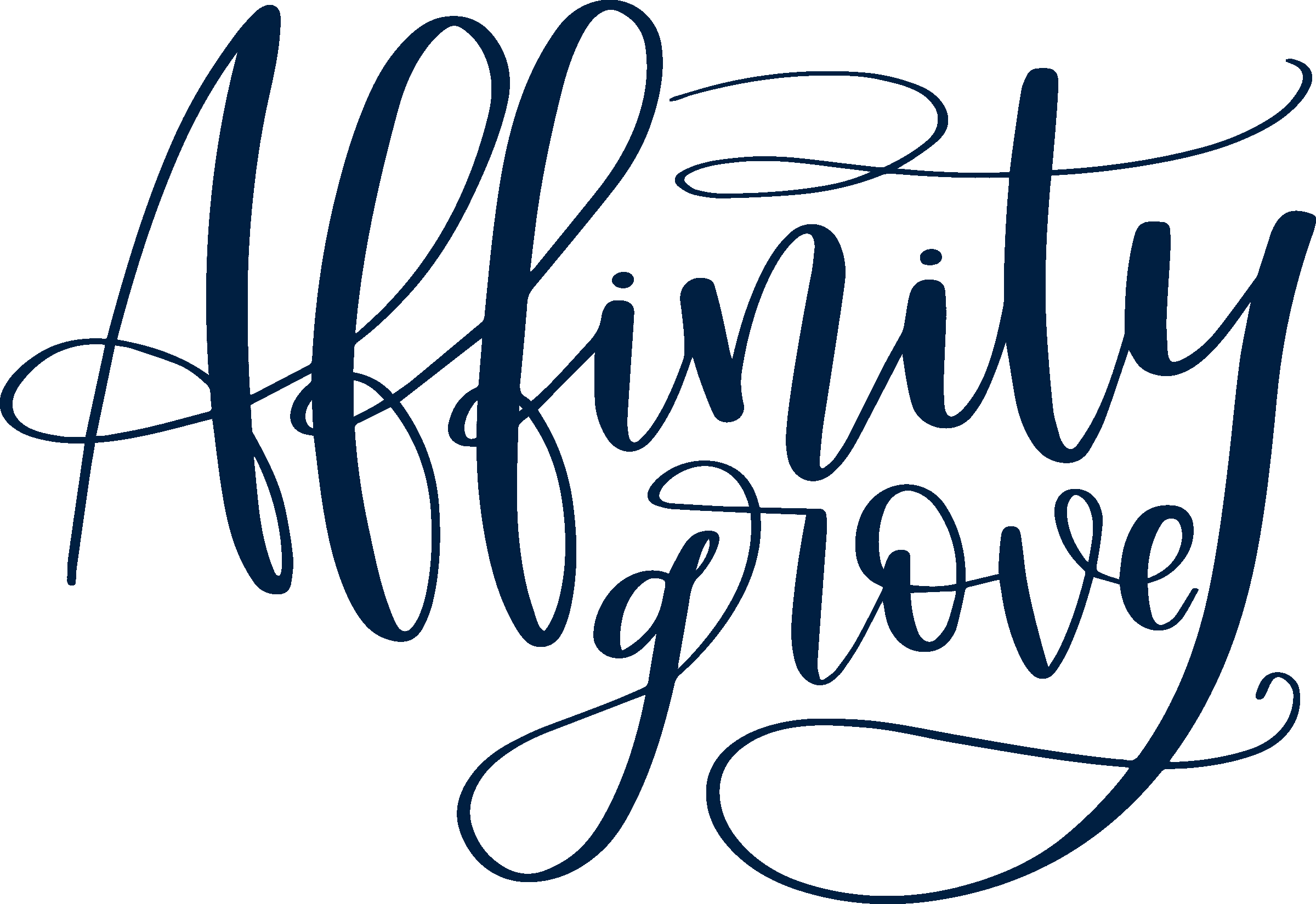 Affinitygrove Logo - Calligraphy Clipart (2400x1649), Png Download