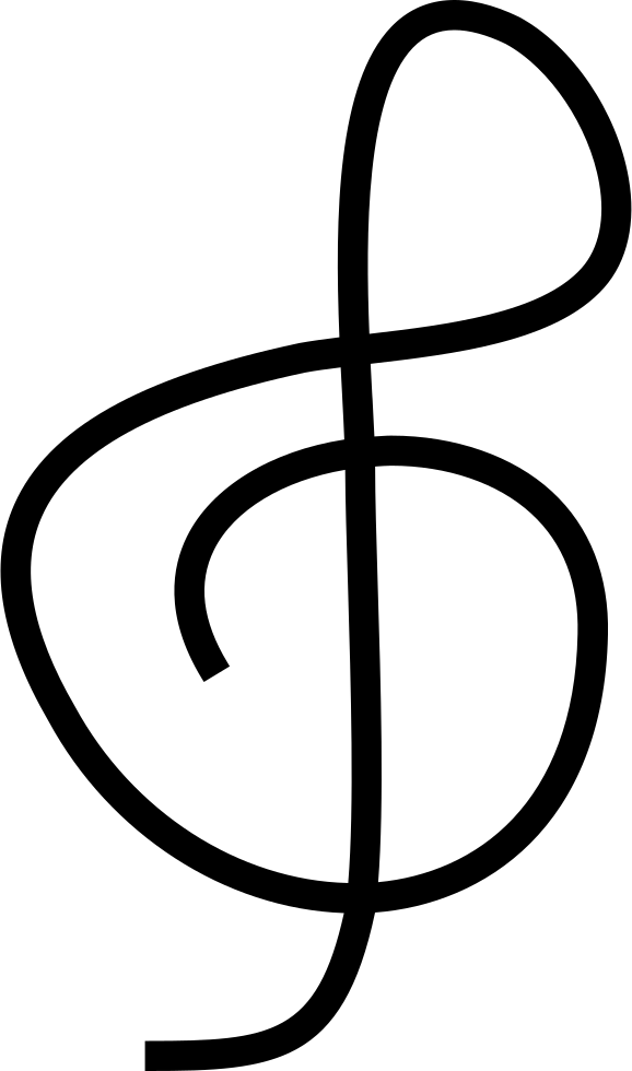 Treble Clef - Clef Clipart (578x980), Png Download