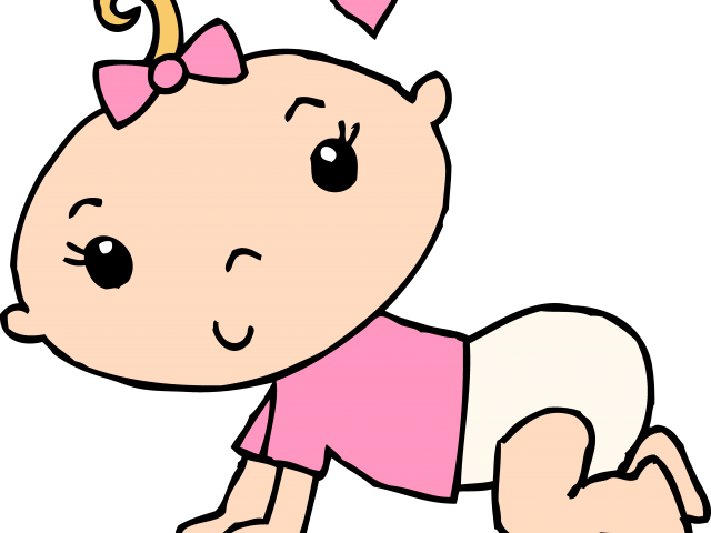 Cute Baby Clipart Black And White - Png Download (640x480), Png Download