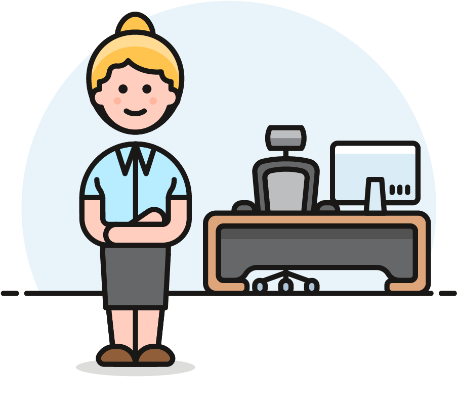 Transparent Office Work Clipart - Clip Art - Png Download (903x821), Png Download