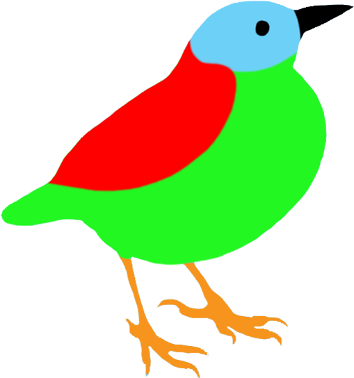 Sparrow Clipart Colourful Bird - Transparent Colorful Bird Clipart - Png Download (599x591), Png Download