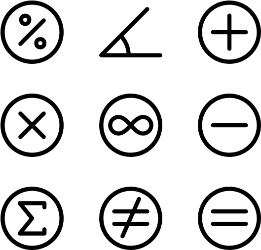 Icons Math Transparent & Png Clipart Free Download - Smiley Emoji Clipart Black And White (600x564), Png Download