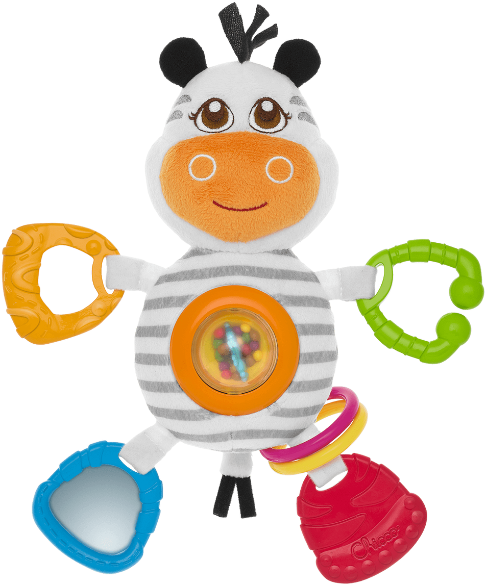 Zebra Rattle - Zebra Chicco Clipart (1280x1280), Png Download