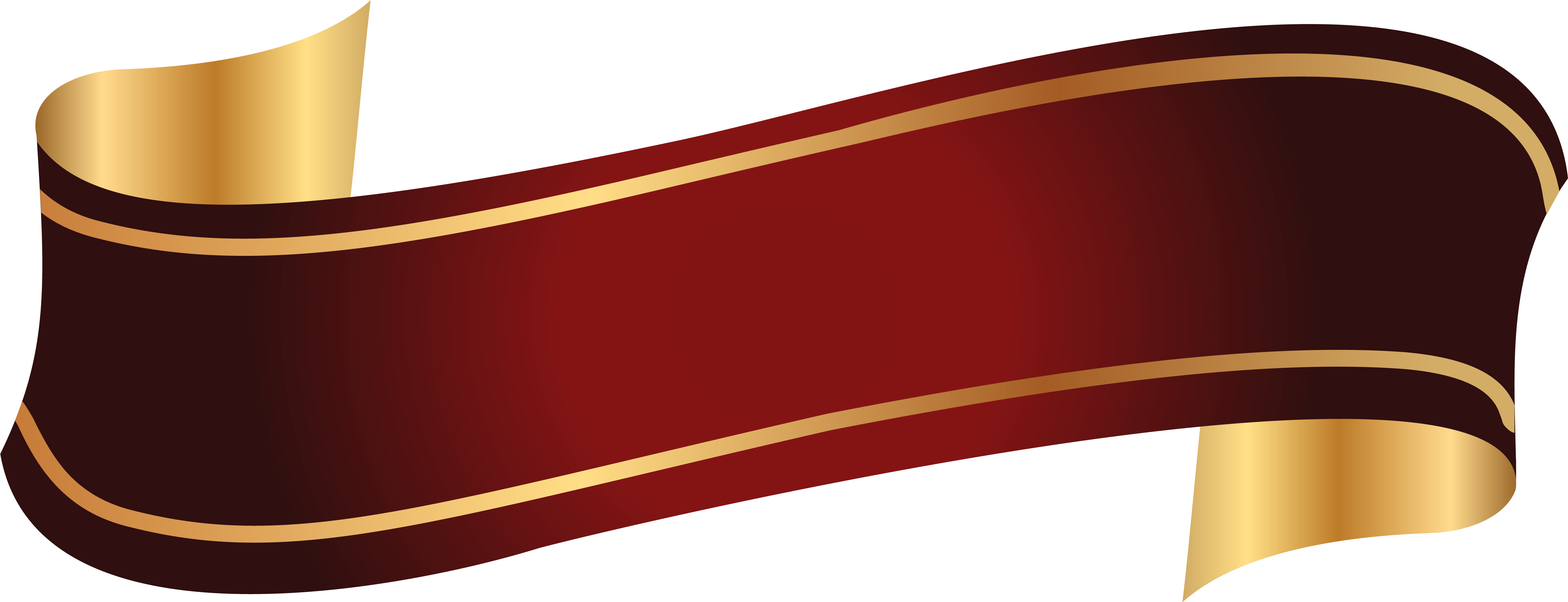 Download Red And Gold Banner Png Clipart Image Banner Ribbon Design