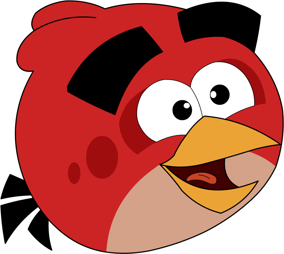 Red Happy Angry Birds Clipart Full Size Clipart (5381762) PinClipart