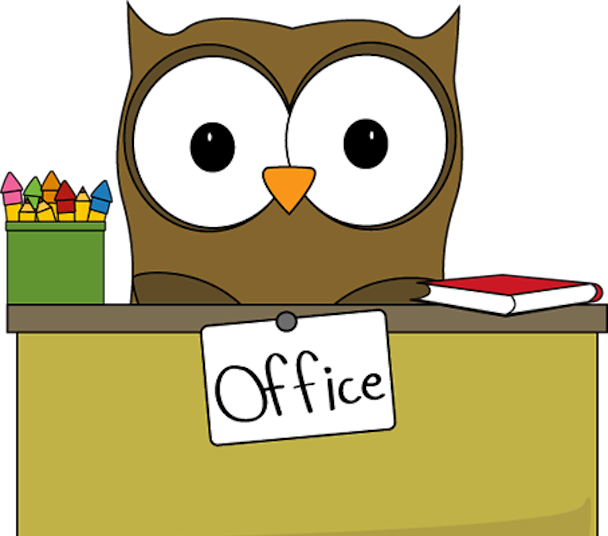 School Office Clipart - Png Download (608x536), Png Download