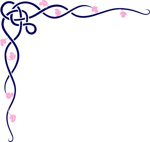 Dark Blue Border Design Clipart (600x565), Png Download