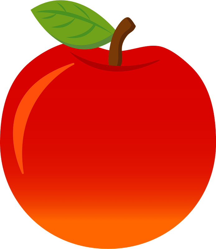Apple Fruits Food Clipart - Mcintosh - Png Download (694x800), Png Download