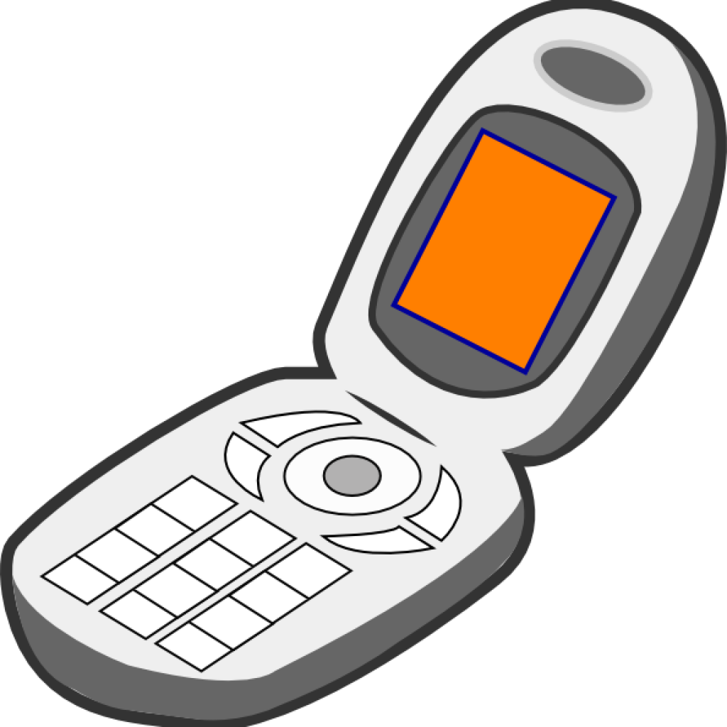 Cell Phone Clipart - Png Download (594x601), Png Download