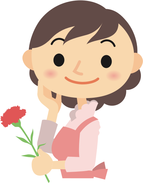 Girl With A Flower Cartoon - Sore Throat Images Cartoons Clipart (600x600), Png Download