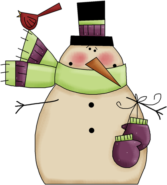 Snowman Clipart (600x688), Png Download