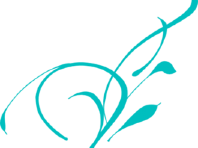 Turquoise Clipart Fall - Vine Clip Art - Png Download (640x480), Png Download