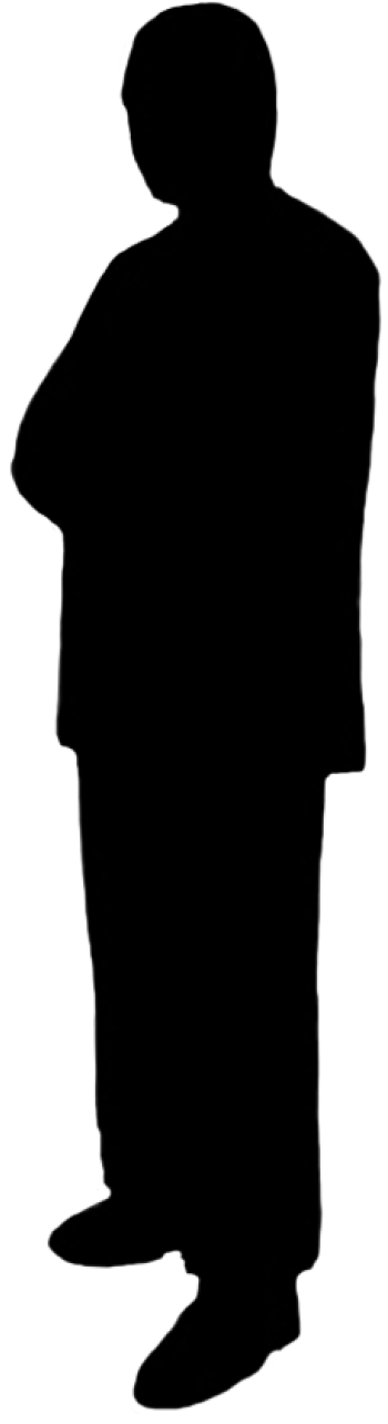 Human Silhouette Png Transparent Background Clipart (400x1302), Png Download