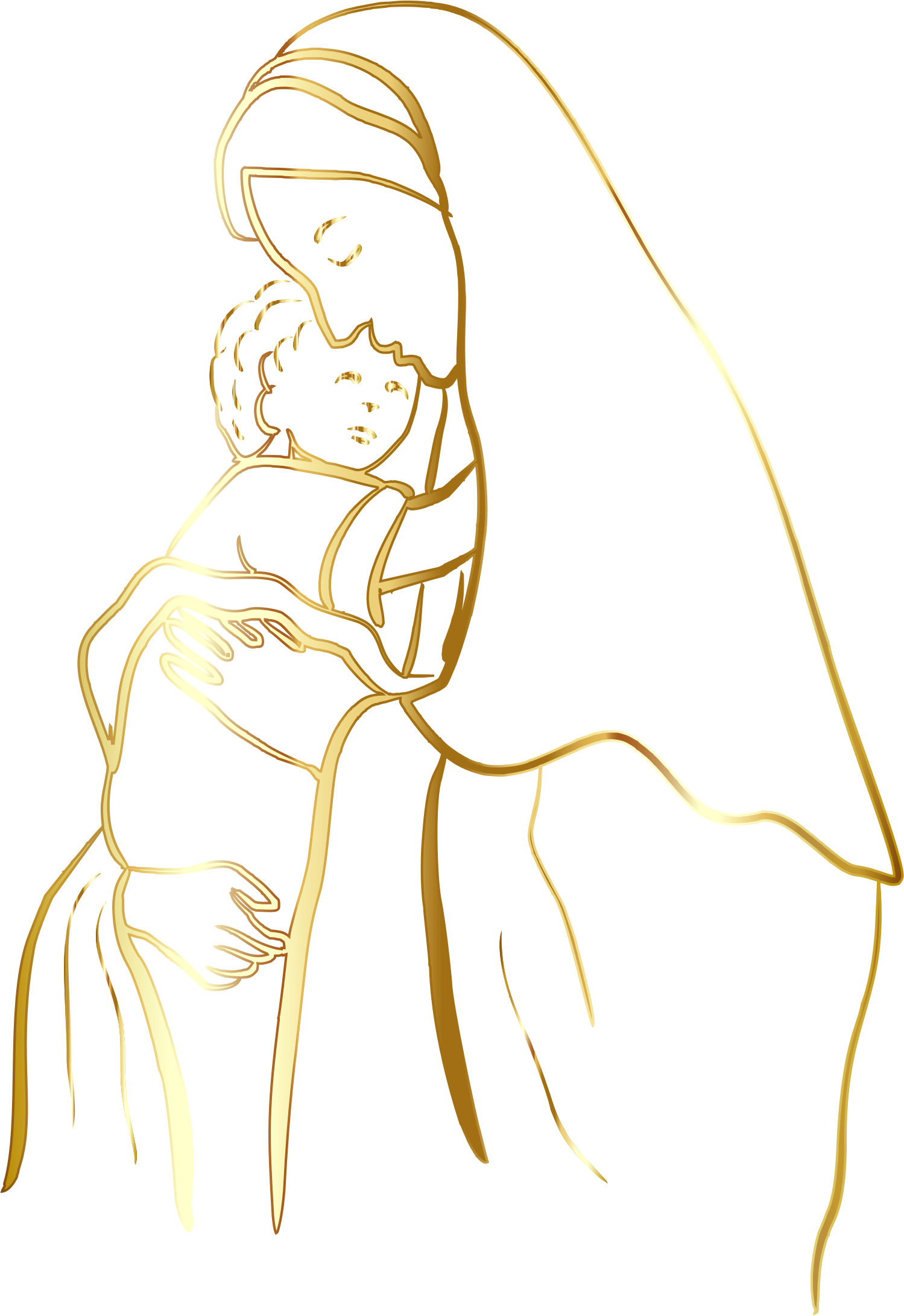 Child Jesus Desktop Wallpaper Religion Clip Art - Virgin Mary Icon Png Transparent Png (1499x2181), Png Download