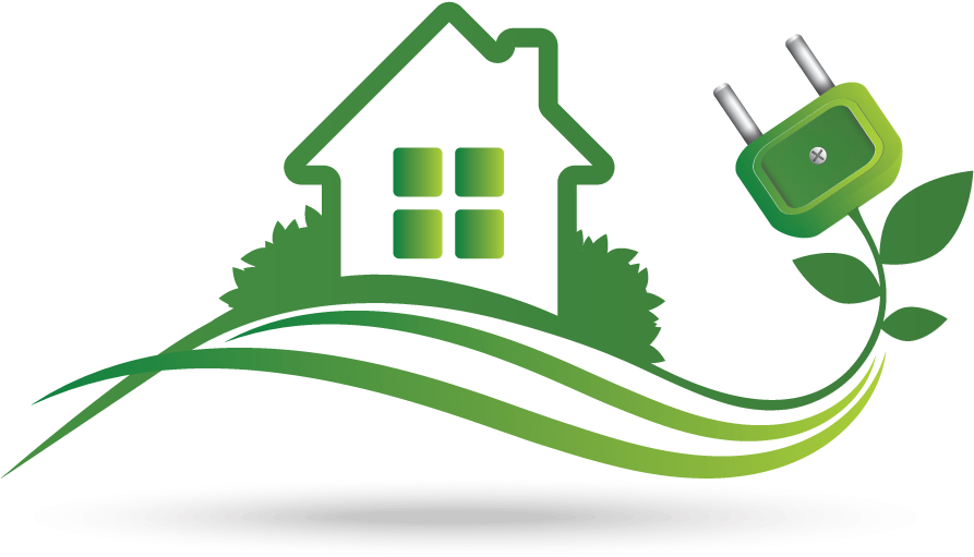 Electrical Eco House Logo Clipart (1200x675), Png Download