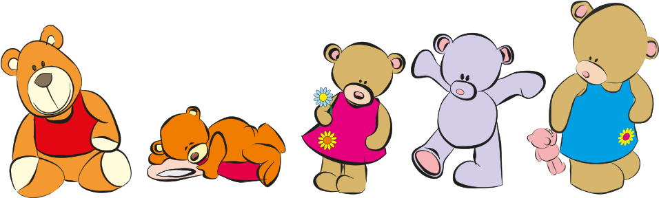 Little Bears Day Nursery Logo - Cartoon Clipart (1000x324), Png Download