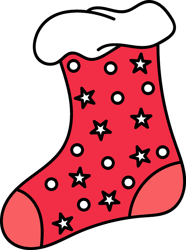 Christmas Stocking Clipart - Png Download (596x800), Png Download