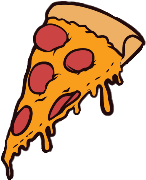 Transparent Tumblr Png Sticker - Pizza Clipart (504x620), Png Download