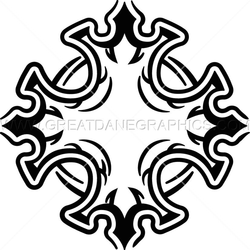 Black, Pattern, Design, Transparent Png Image Clipart - Meander (825x826), Png Download