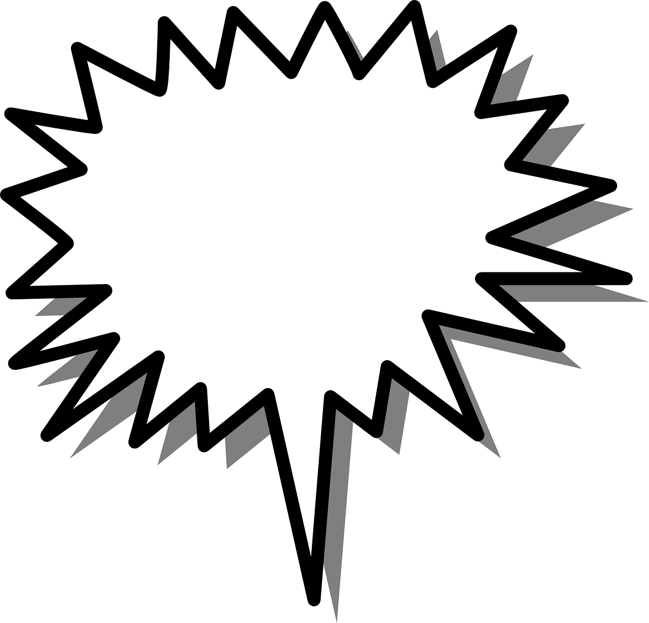 Comic Text Box Png Clipart (1280x1228), Png Download