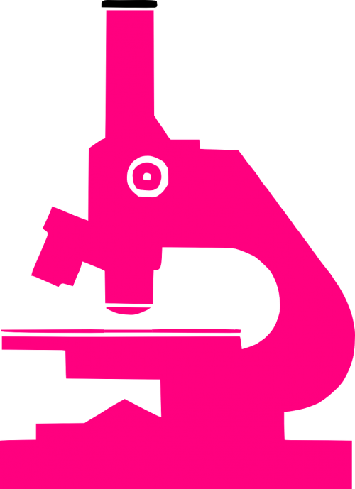 Science Microscope Pink - Microscope Clip Art - Png Download (500x689), Png Download