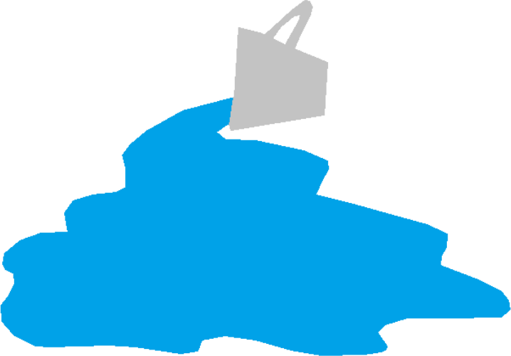 Clipart - Water Bucket Silhouette - Png Download (718x500), Png Download