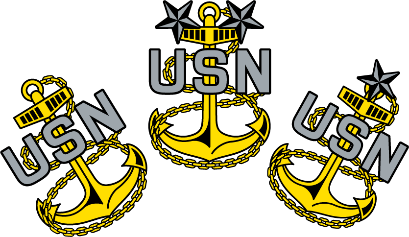 Us Navy Chief Anchors Clipart (835x484), Png Download