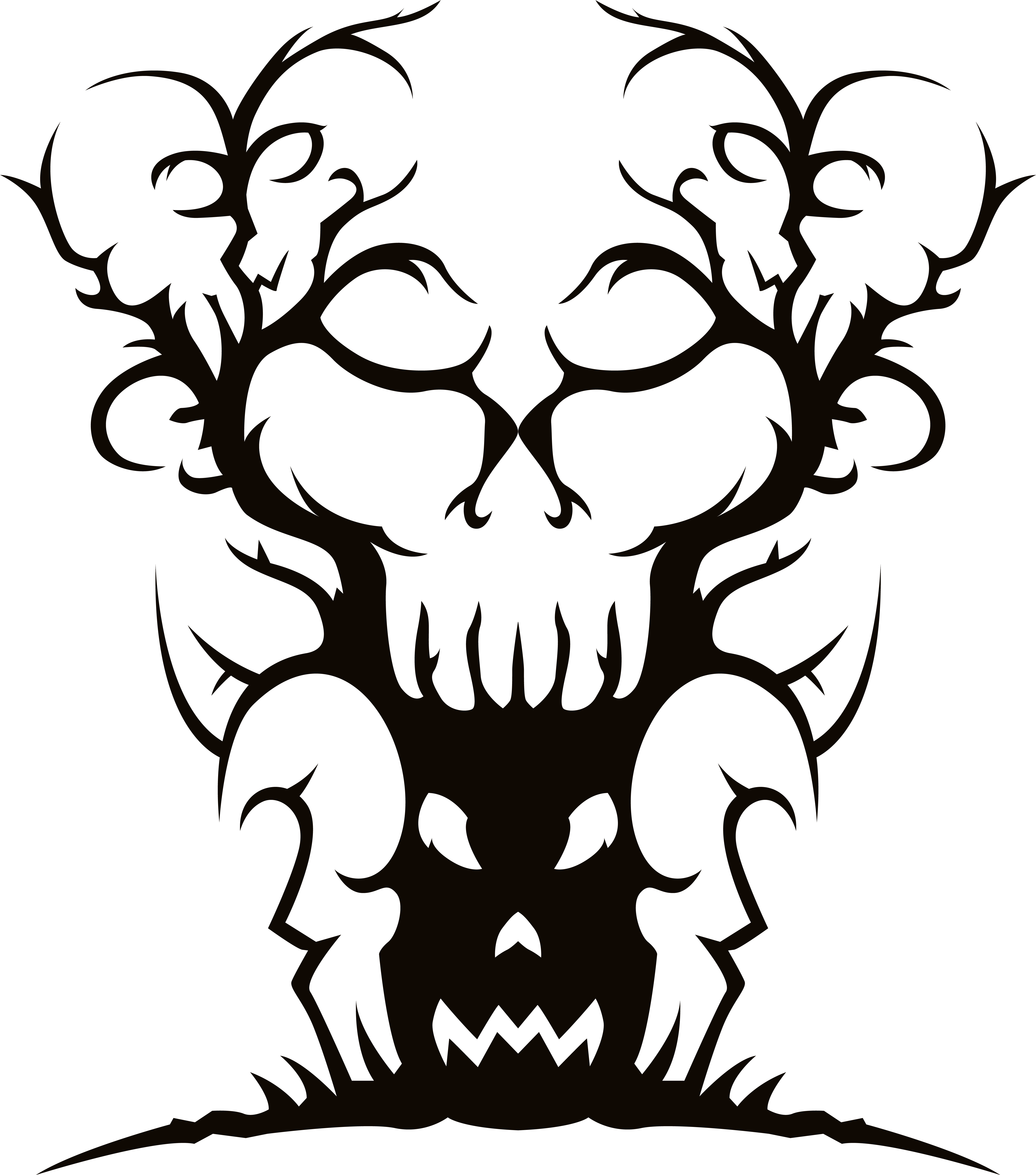 Tree Spooky Halloween Clip Art - Spooky Halloween Clip Art - Png Download (5359x6065), Png Download