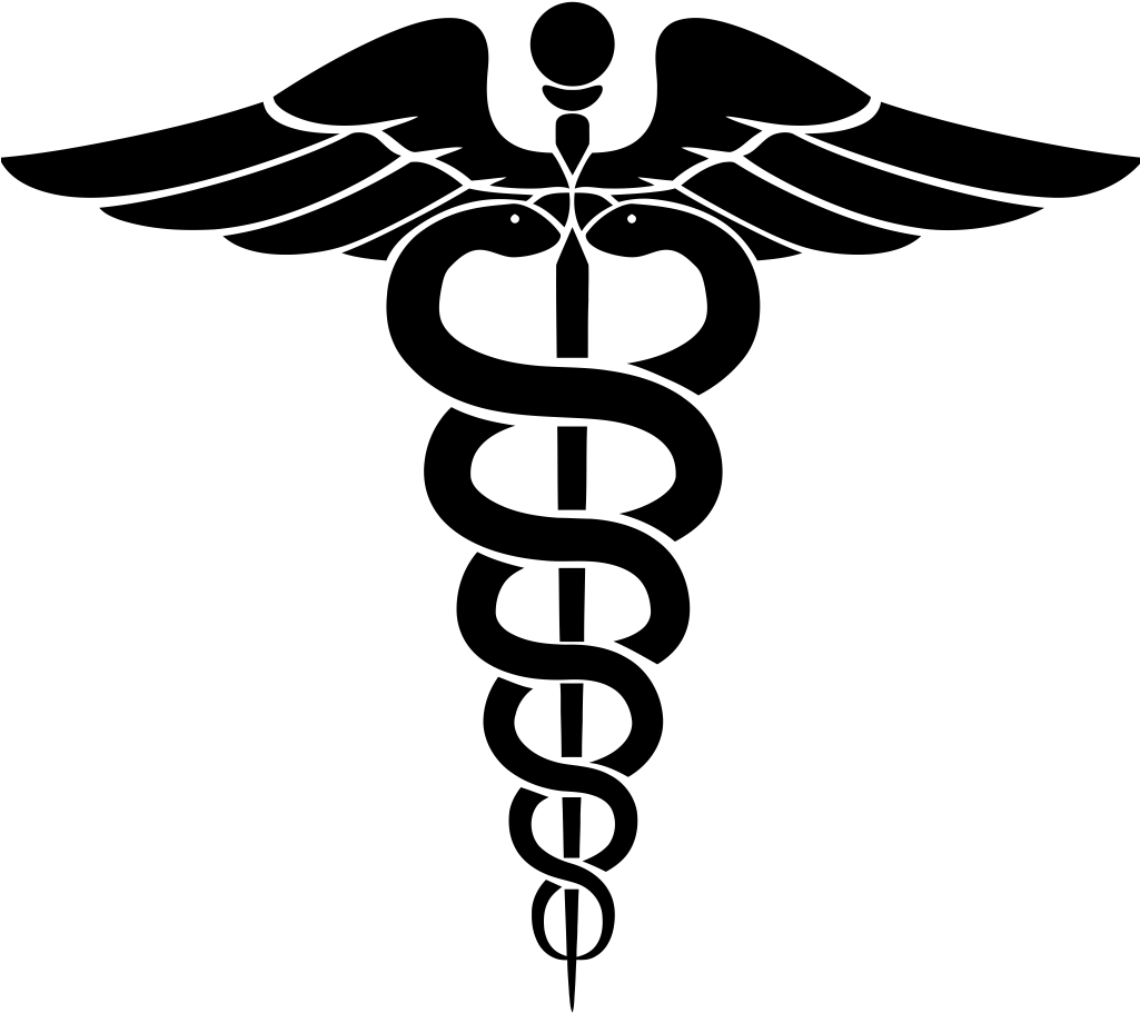 Staff Of Hermes Caduceus As A Symbol Of Medicine Clip - Medical Symbol - Png Download (1024x1024), Png Download