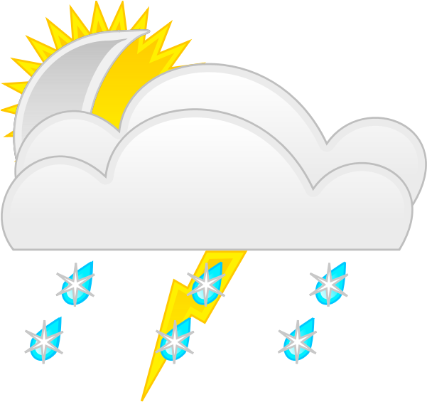 Vector Graphics Of Weather Forecast Color Symbol For - Weather Clip Art - Png Download (600x600), Png Download