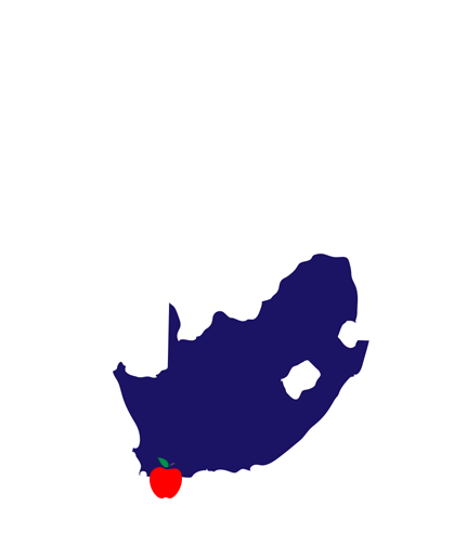 Map Of South Africa Clipart (480x960), Png Download