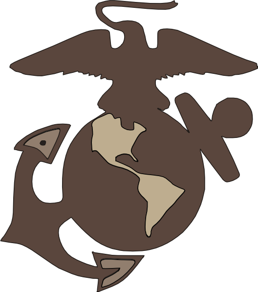 United States Marine Corps Eagle, Globe, And Anchor - United States Marine Corps Logo Svg Clipart (528x597), Png Download