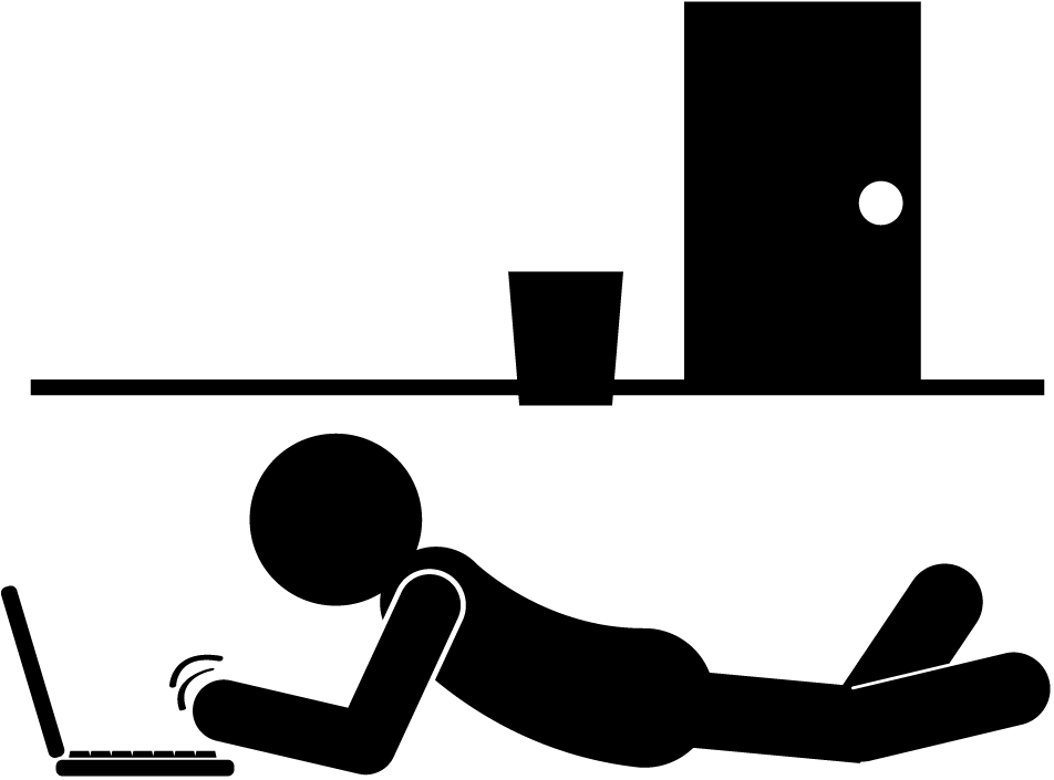 Lying Down - Illustration Clipart (1000x1000), Png Download