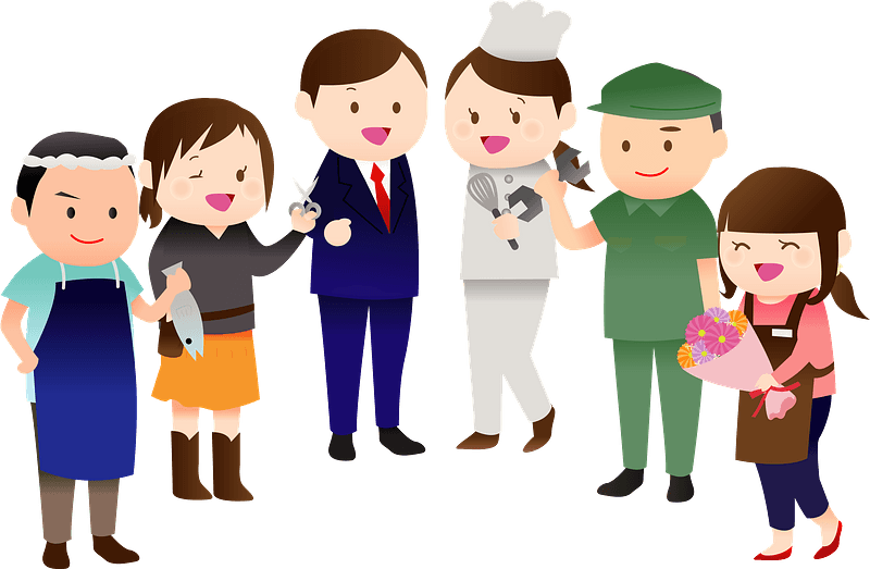 People Job Work Clipart - Cartoon - Png Download (800x523), Png Download