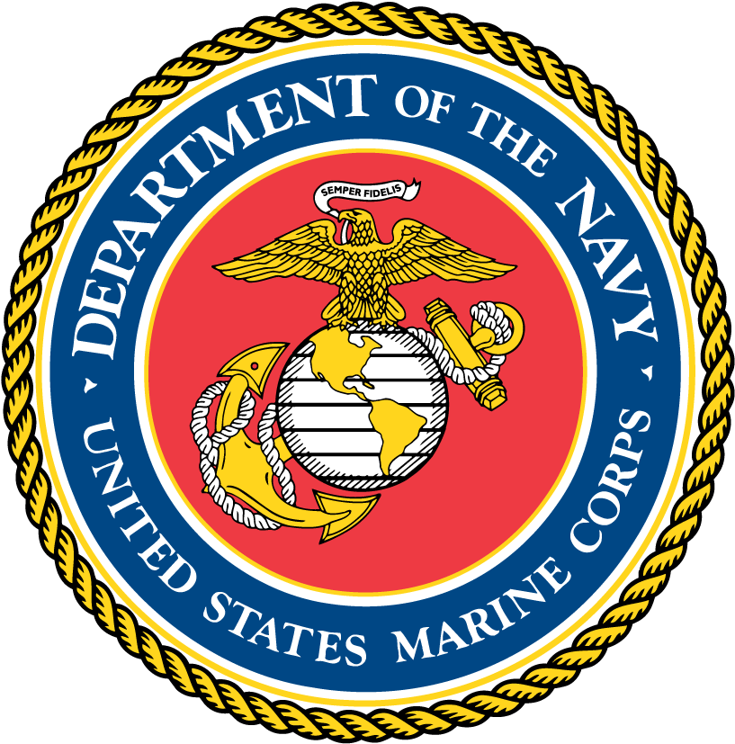 Marine Corps Seal - Marine Corps Logo Small Clipart (1000x1000), Png Download