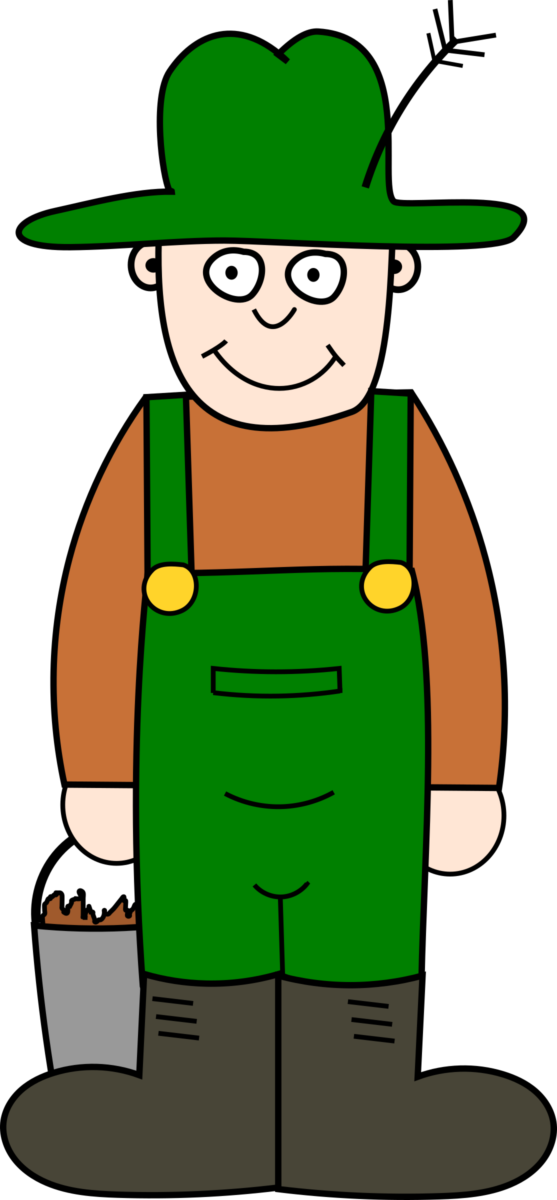 Crazy Clipart Farmer - Farmer Images In Cartoons - Png Download (1114x2400), Png Download